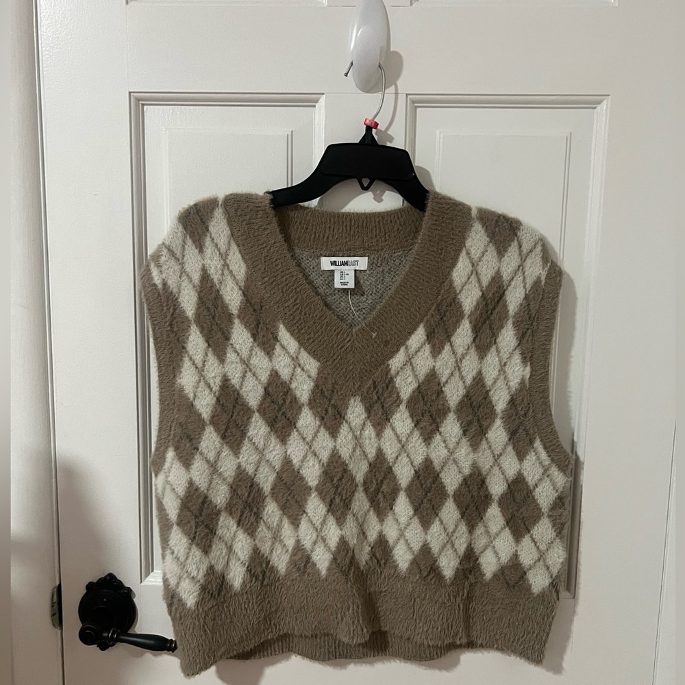 Fall Vest white and beige